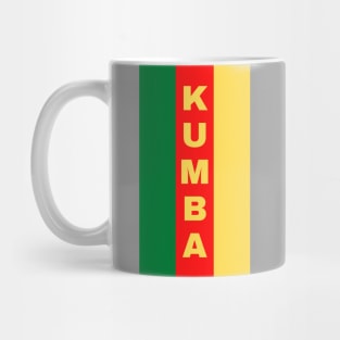 Kumba City in Cameroon Flag Colors Vertical Mug